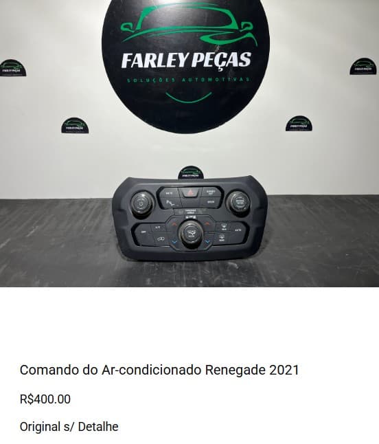 Comando do Ar-condicionado Renegade 2021