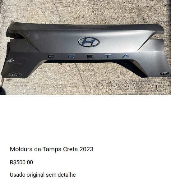 Moldura da Tampa Creta 2023