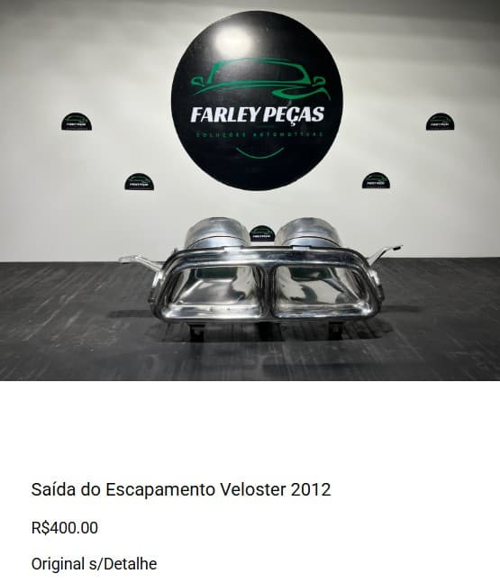 Saída do Escapamento Veloster 2012