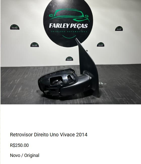 Retrovisor Direito Uno Vivace 2014