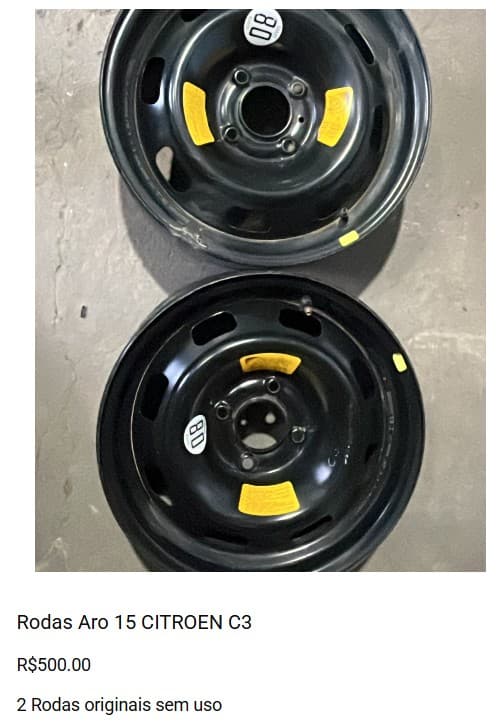 Rodas Aro 15 CITROEN C3