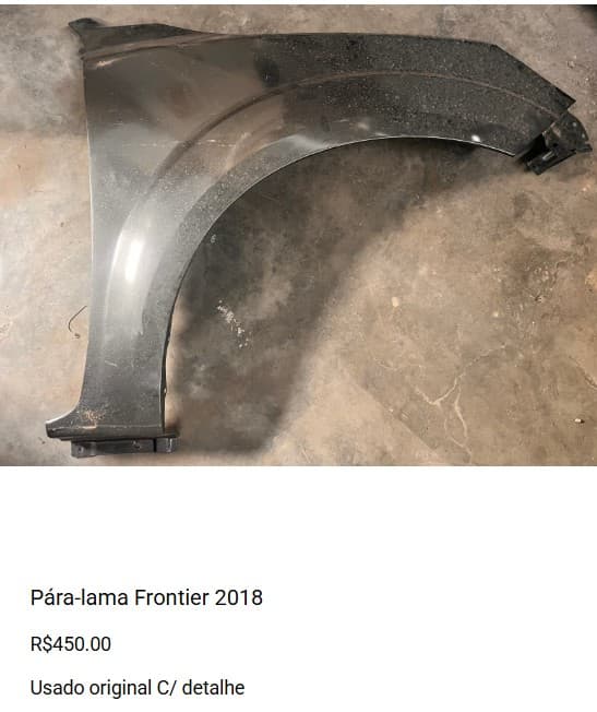 Pára-lama Frontier 2018