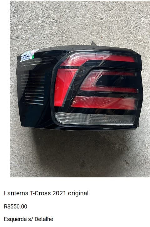 Lanterna T-Cross 2021 original