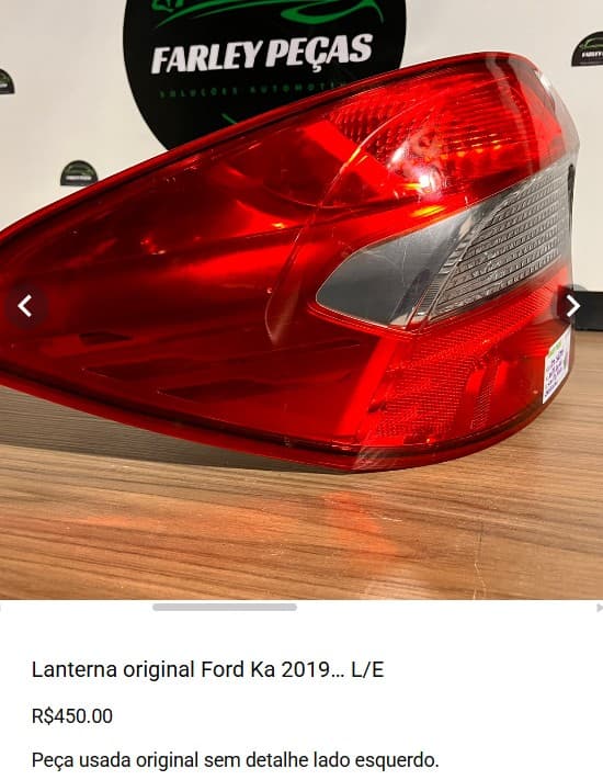 Lanterna original Ford Ka 2019 L/E